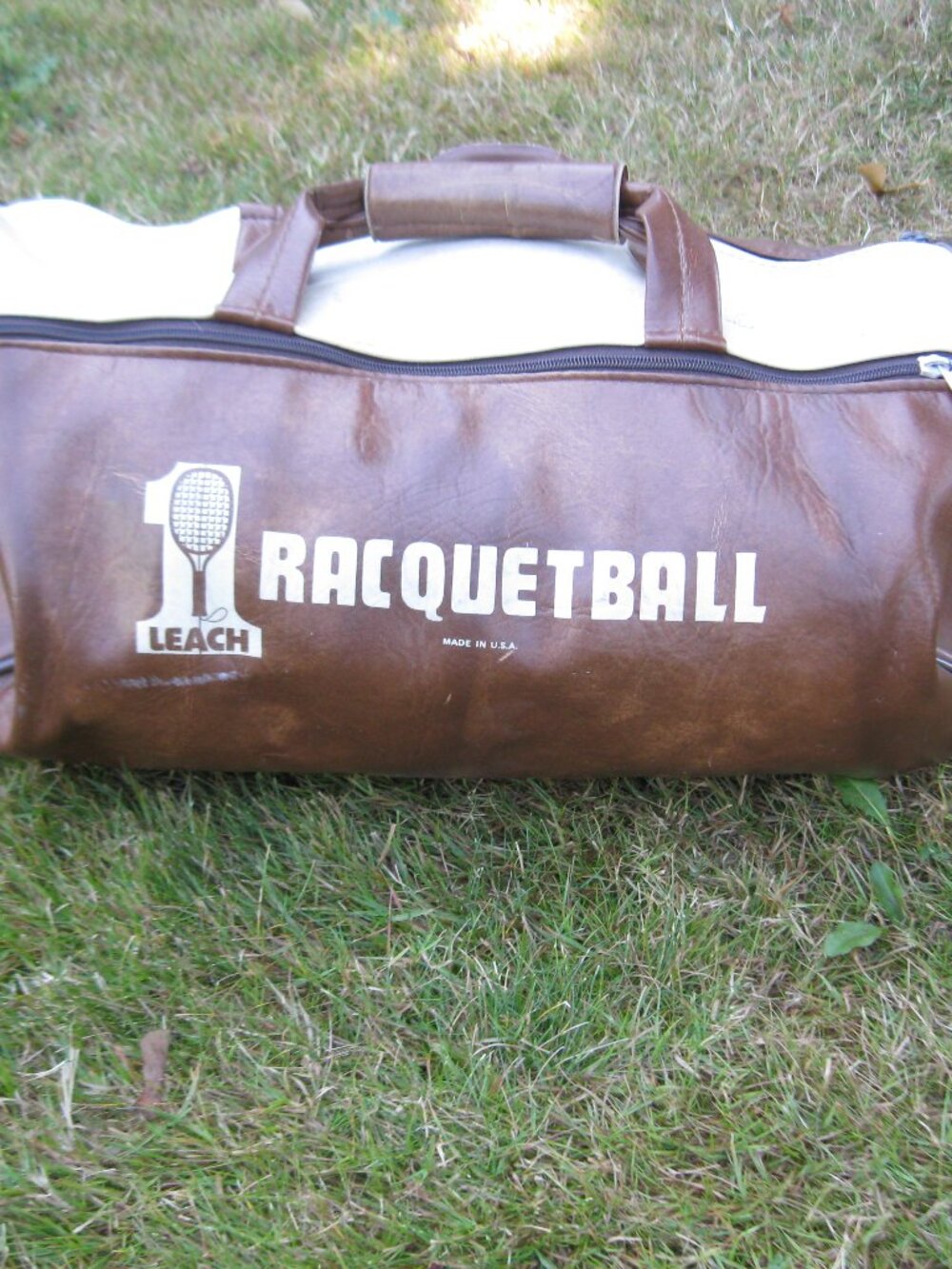Vintage Leach Racquetball Bag